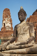 Buddha Statue, Wat Mahatat, Ayutthaya Historical Park, Ayutthaya