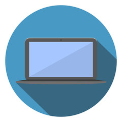 Canvas Print - laptop computer flat icon vector illustration