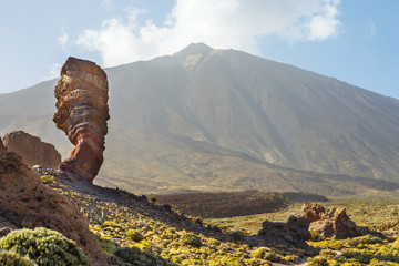 Roques de Garcia and El Teide Volcano, Tenerife Island, Spain