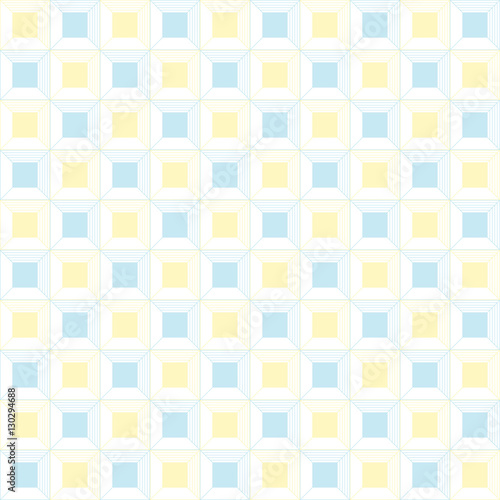 Nowoczesny obraz na płótnie Baby seamless pattern, kids pastel geometric retro ornament textures, abstract background, geometry repeat wallpaper