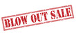 © cone88 - blow out sale red stamp on white background