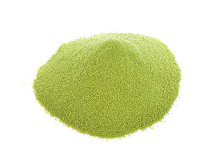 Sticker - green powder heap isolated on white background