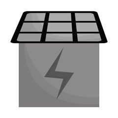 Sticker - solar panel icon image vector illustration design 