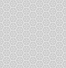 Seamless hexagons pattern. Geometric texture.