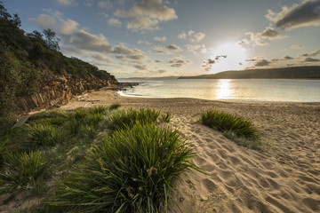 Beautiful coastal in Bouddi national park north beach from Sydney