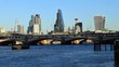 London; New City Skyline (12-2016) / View over blackfriars bridge