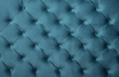 Blue teal capitone tufted fabric upholstery texture
