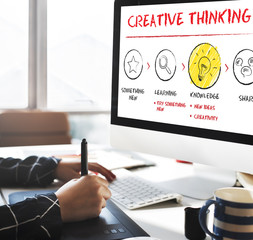 Wall Mural - create imagination innovation inspiration ideas concept
