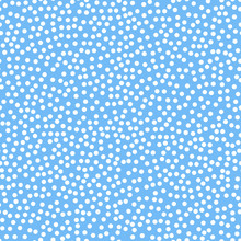 Seamless Blue Polka Dot Pattern. Seam Free Polkadot Wallpaper  Background. 