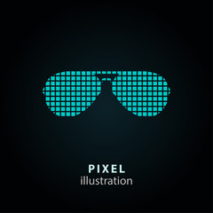 Sunglasses - pixel illustration.