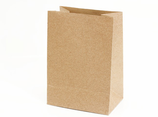 Wall Mural - brown paper bag isolated