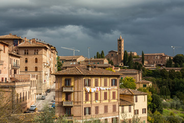 old houses in Siena