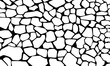 Seamless Stone Wall Pattern Vector Texture Illustration