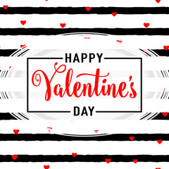 Wall Mural - Vector illustration of stylish valentines day greeting card