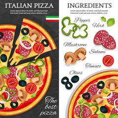 Wall Mural - Pizza Vertical Banners