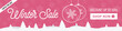© vladzelinski - Winter sale horizontal banner. Pink, gentle banner with snowflakes background