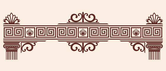 Wall Mural - Vector Greek ornament.