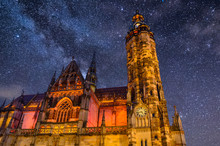 St. Elisabeth Cathedral At Night Kosice, Slovakia, Europe