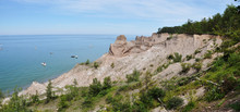 Chimney Bluffs State Park On Lake Ontario Near Great Sodus Bay, New York State, USA