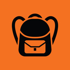 Wall Mural - School rucksack  icon