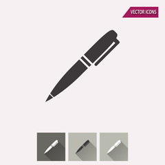 Poster - Pen - vector icon.