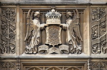 Bas-relief In Westminster Palace. London, UK