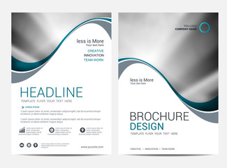 Wall Mural - brochure template annual report background for business design