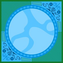 Blue Circular Pattern