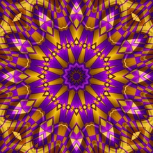Yellow Purple Kaleidoscope
