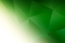 Simple White And Green Abstract Low Poly Background Template. Abstract Gradient Background With Triangle Shapes Triangles Background.