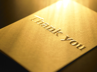 Wall Mural - thank you card