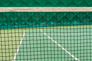 Wall Mural - Tennis net indoor on tennis court