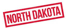 North Dakota Rubber Stamp. Grunge Design With Dust Scratches. Effects Can Be Easily Removed For A Clean, Crisp Look. Color Is Easily Changed.