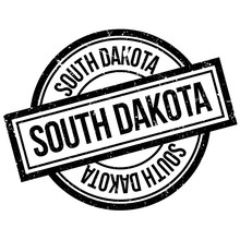 South Dakota Rubber Stamp. Grunge Design With Dust Scratches. Effects Can Be Easily Removed For A Clean, Crisp Look. Color Is Easily Changed.
