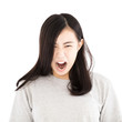 © Tom Wang - angry asian young casual woman portrait