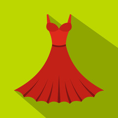 Dress icon. Flat illustration of dress vector icon for web