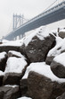 Manhattan Bridge in winter