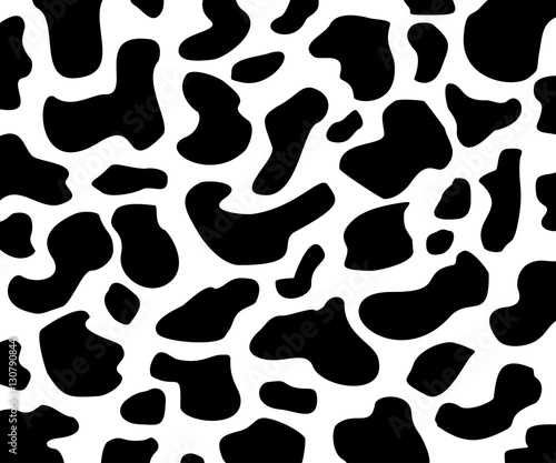 Black Cow Abstract Vector Pattern Background Stock Stock Vector | Adobe Stock