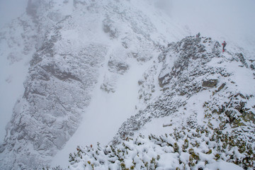 Alpinism in Mountains. Tatra. Ko?cielec.