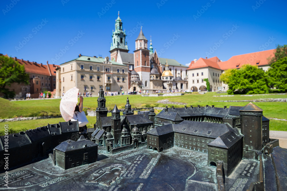 Center of Krakow in Poland - obrazy, fototapety, plakaty 