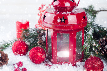 Christmas red lantern