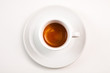 © avirid - top view a cup of espresso coffee