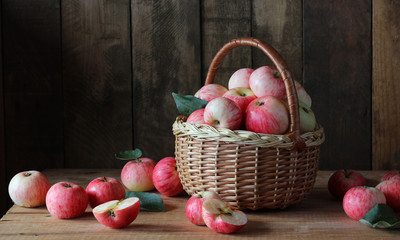 Wall Mural - Apples in the basket.