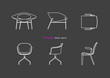 © pattipong - interior architecture drawing vector