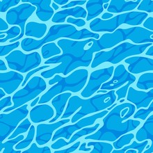 Azure Shining Water Surface Seamless Pattern