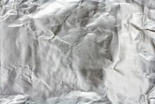 Texture Of Crumpled Aluminum Foil Paper Based Bottom
