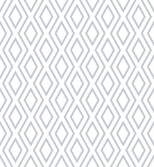 Wall Mural - Vector seamless pattern. Modern stylish texture. Monochrome geometrical pattern with rhombus.