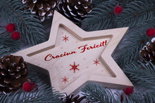 Christmas Greeting Card Craciun Fericit, Red