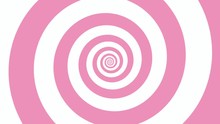 Soft Pink Spiral Optical Illusion Illustration, Abstract Background Graphics Asset, Hypnotising Whirlpool Effect