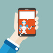 © Alexander Limbach - Hand Smartphone Robot Speech Bubble Flat